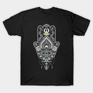 Hamsa Hand- protection against Evil Eye T-Shirt